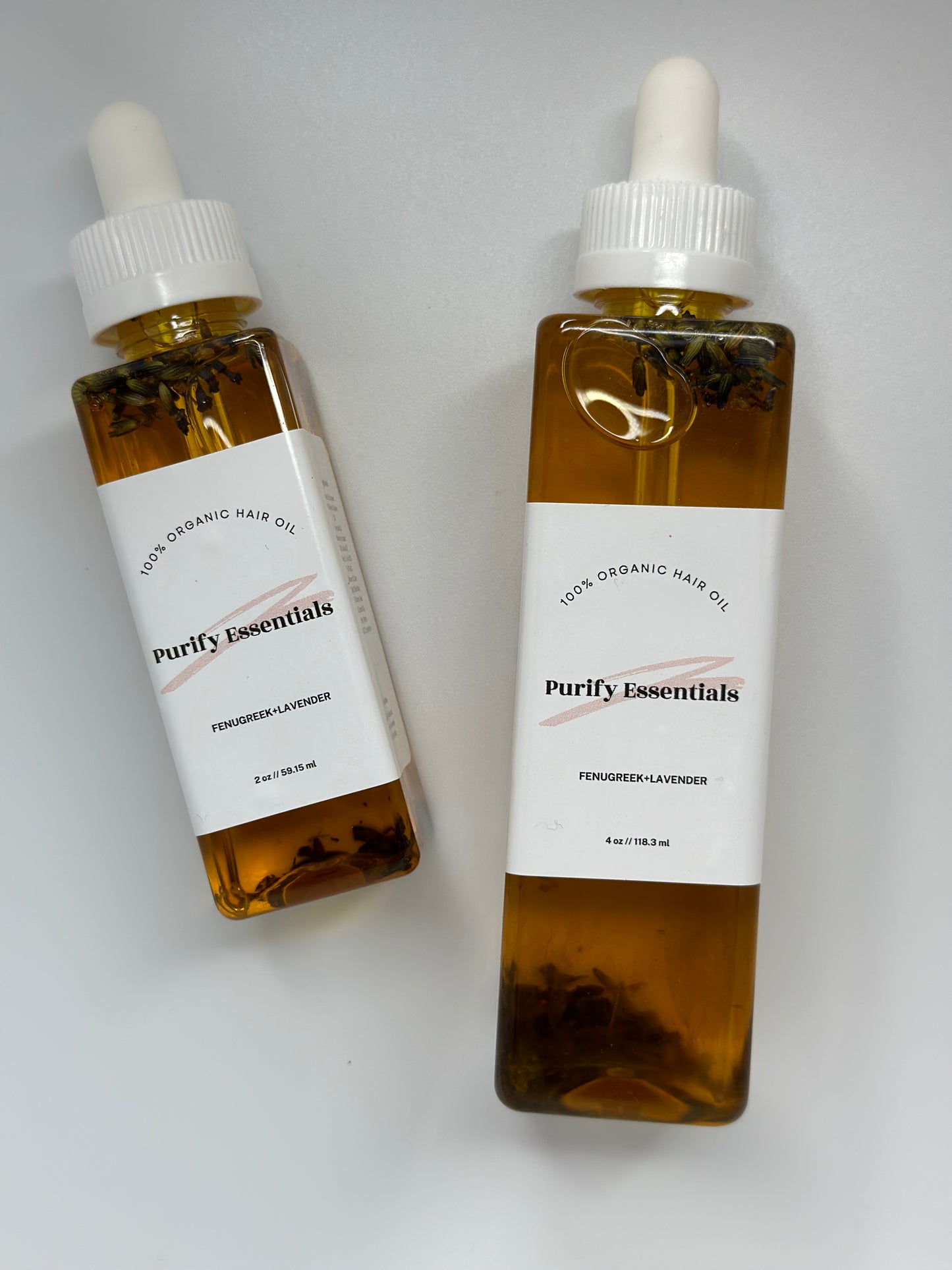 Bundle Deal: Fenugreek + Lavender Hair Oil (4oz&2oz)