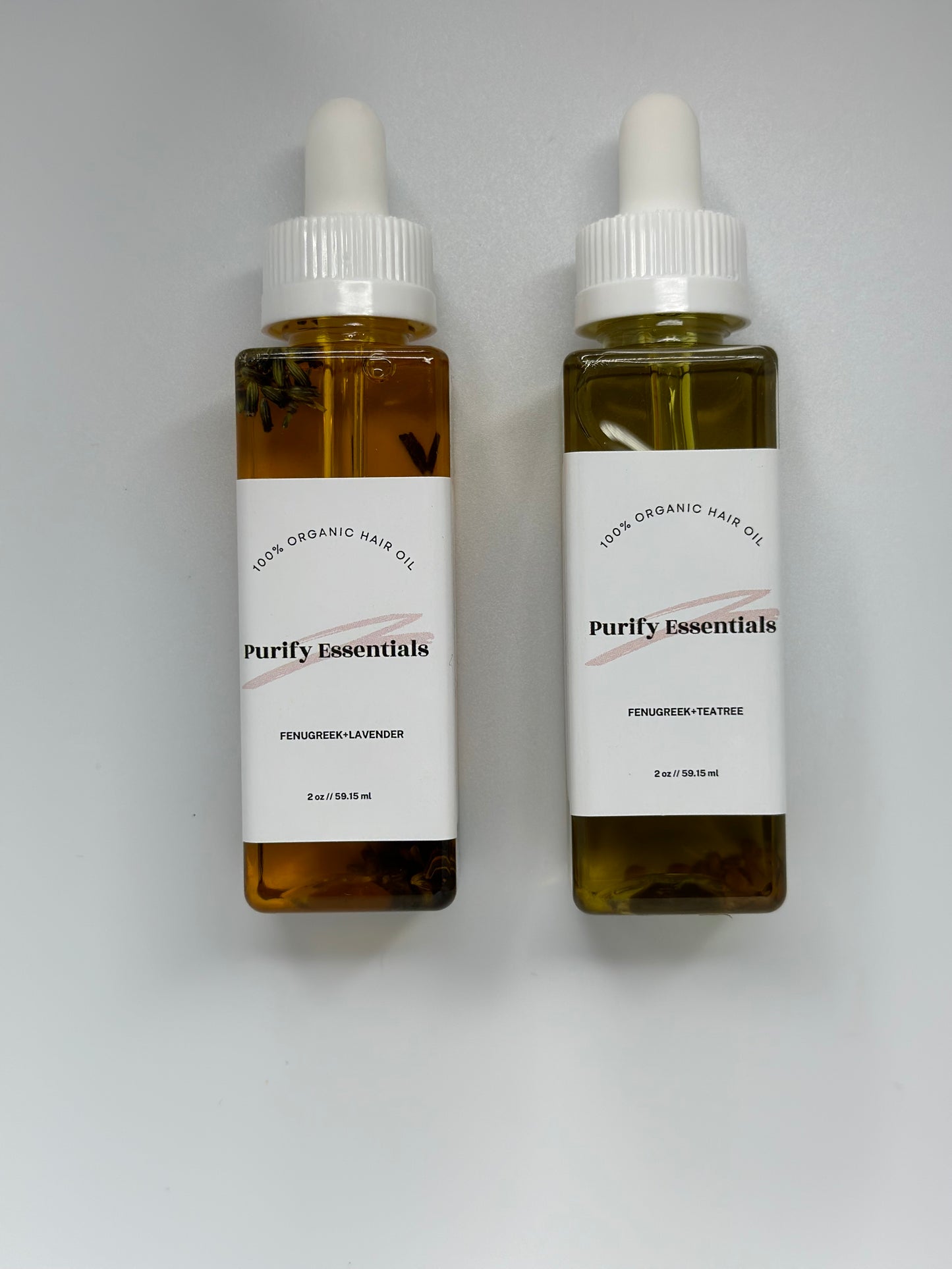 Bundle Deal: Fenugreek + Teatree &  Fenugreek+ Lavender Hair Oil (2-2 oz)